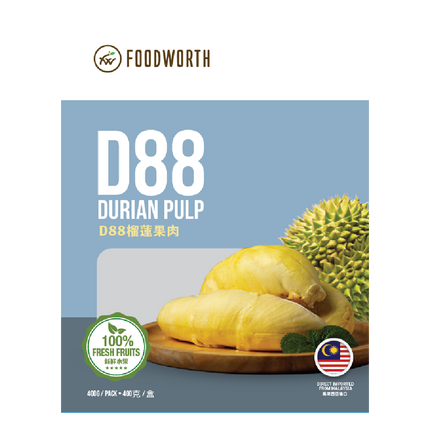 FOODWORTH D88 Durian Pulp 400g (Case 18)