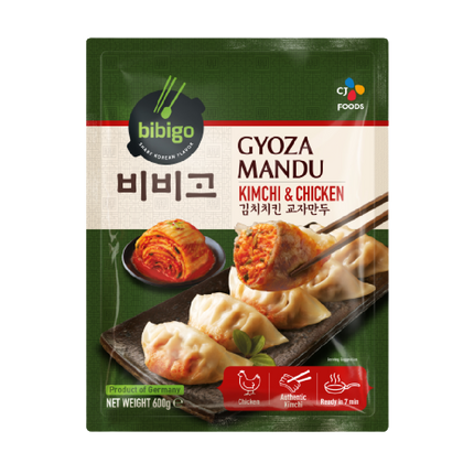 CJ BIBIGO Original Dumplings Kimchi & Chicken 600g (Case 12)