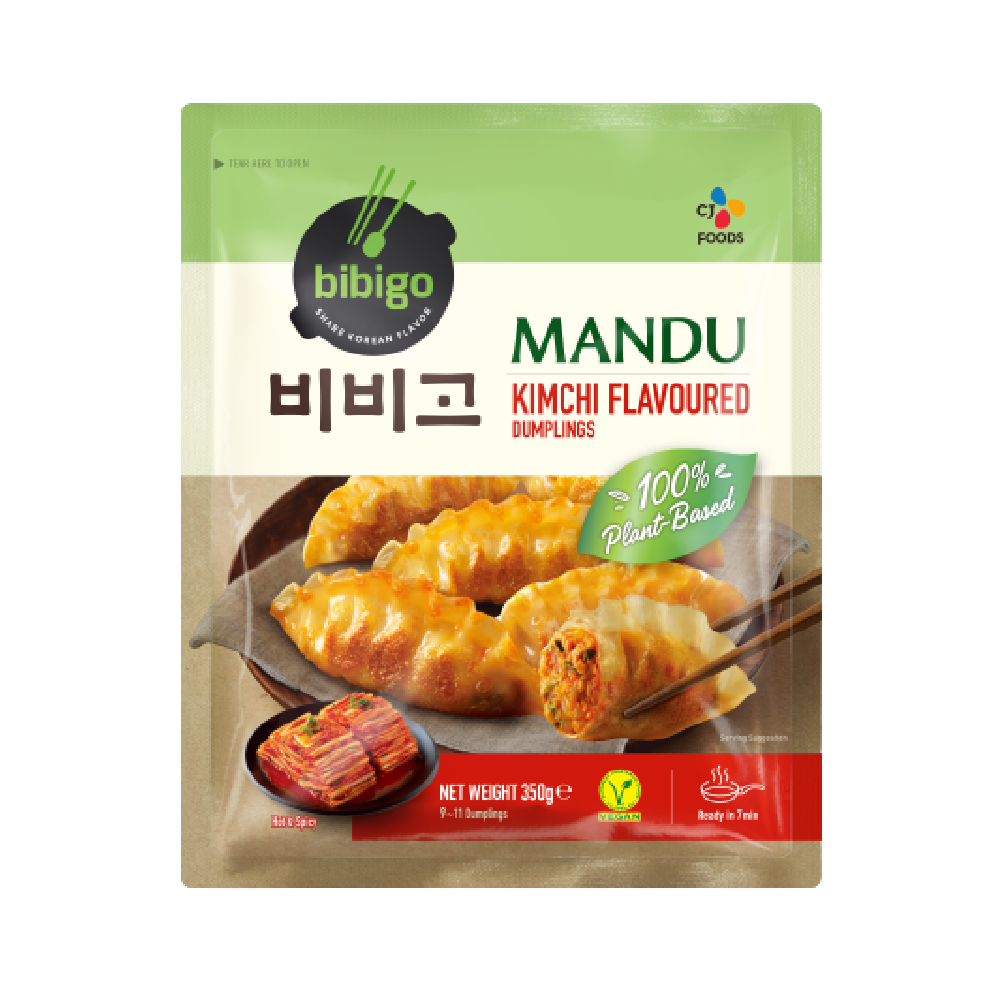 CJ BIBIGO Original Dumplings Plant-Based Kimchi 350g (Case 20)