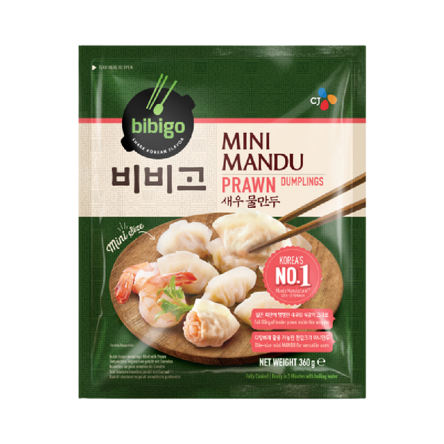 CJ BIBIGO Mini Mandu Prawn Dumplings 360g (Case 16)