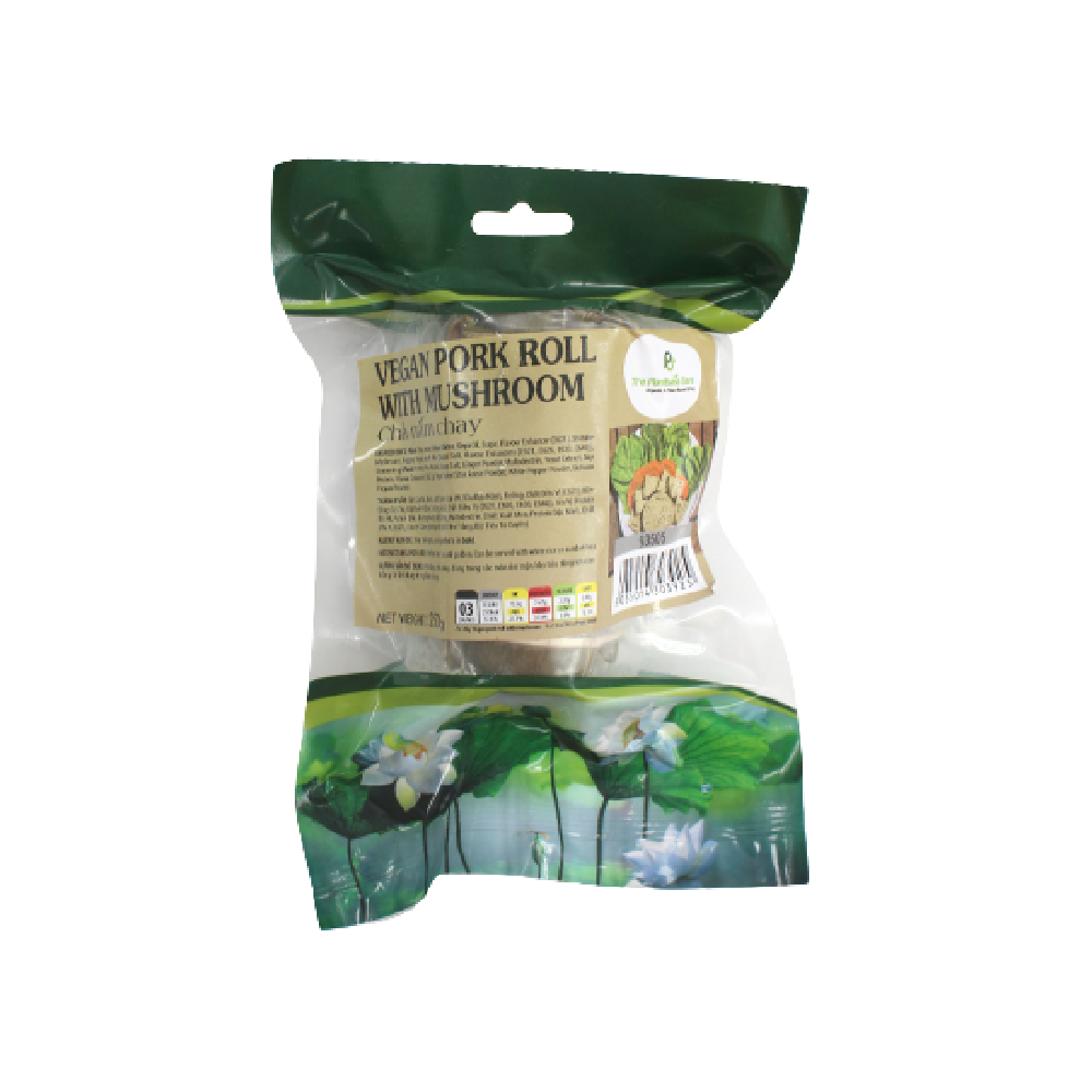 The Plantbase Store Vegan Pork Roll With Mushroom 250g (Case 20)