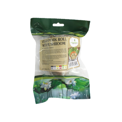 The Plantbase Store Vegan Pork Roll With Mushroom 250g (Case 20)