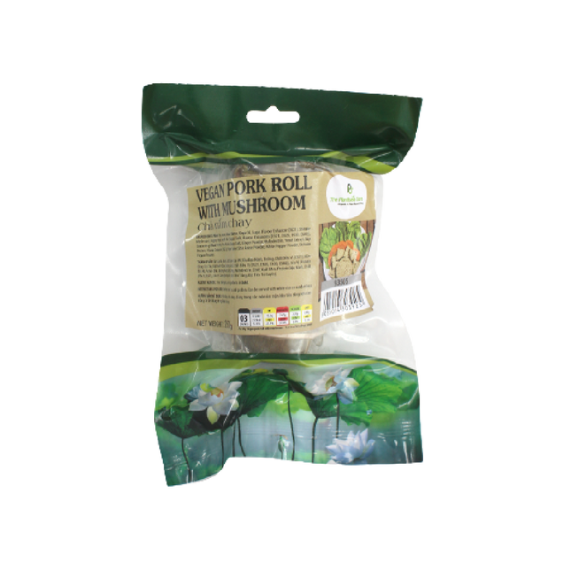 The Plantbase Store Vegan Pork Roll With Mushroom 250g (Case 20)