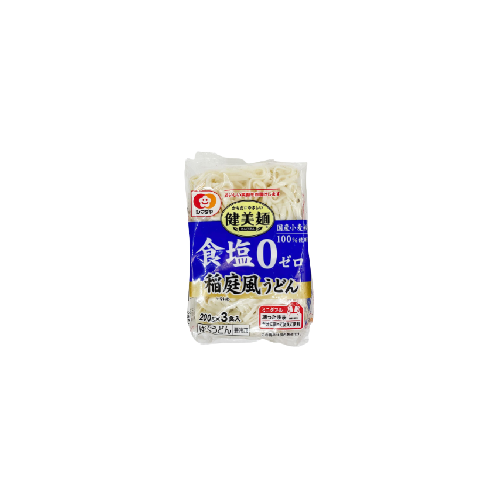 SHIMADAYA Inaniwa Style Udon without Salt (3pcs) 600g (Case 18)