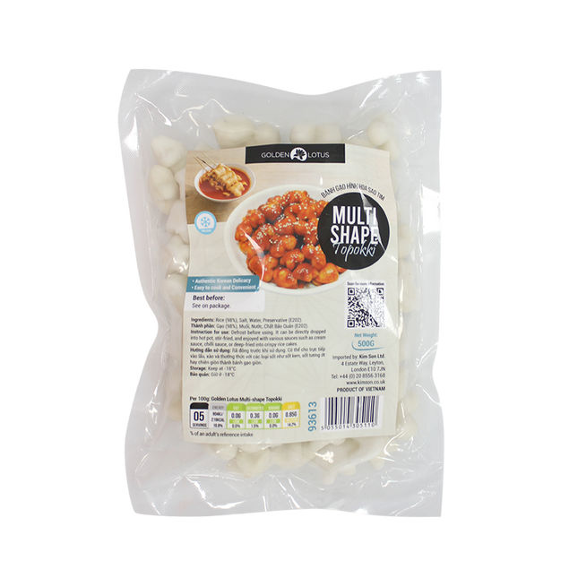 Golden Lotus Multi-Shape Topokki 500g (Case 20)