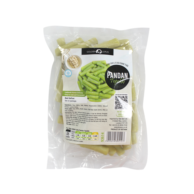 Golden Lotus Pandan Topokki 500g (Case 20)