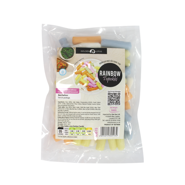 Golden Lotus Rainbow Topokki 500g (Case 20)