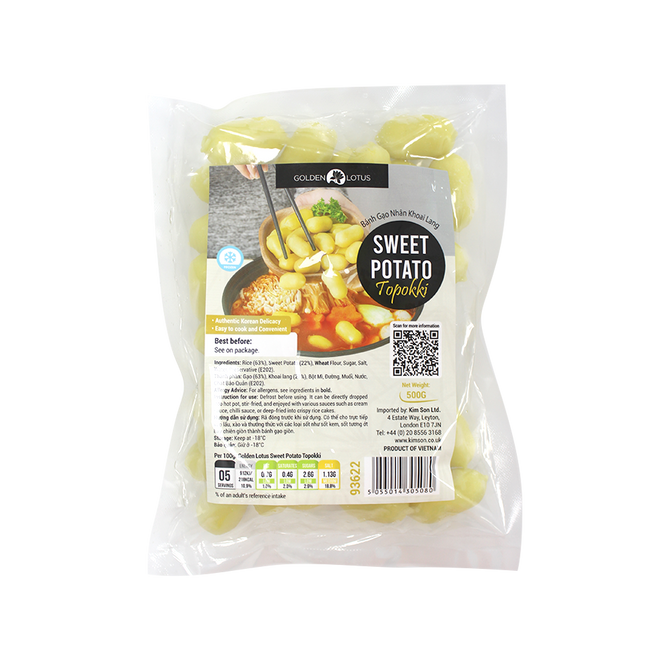 Golden Lotus Sweet Potato Topokki 500g (Case 20)