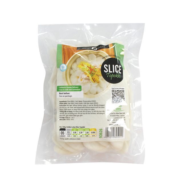 Golden Lotus Slice Topokki 500g (Case 20)
