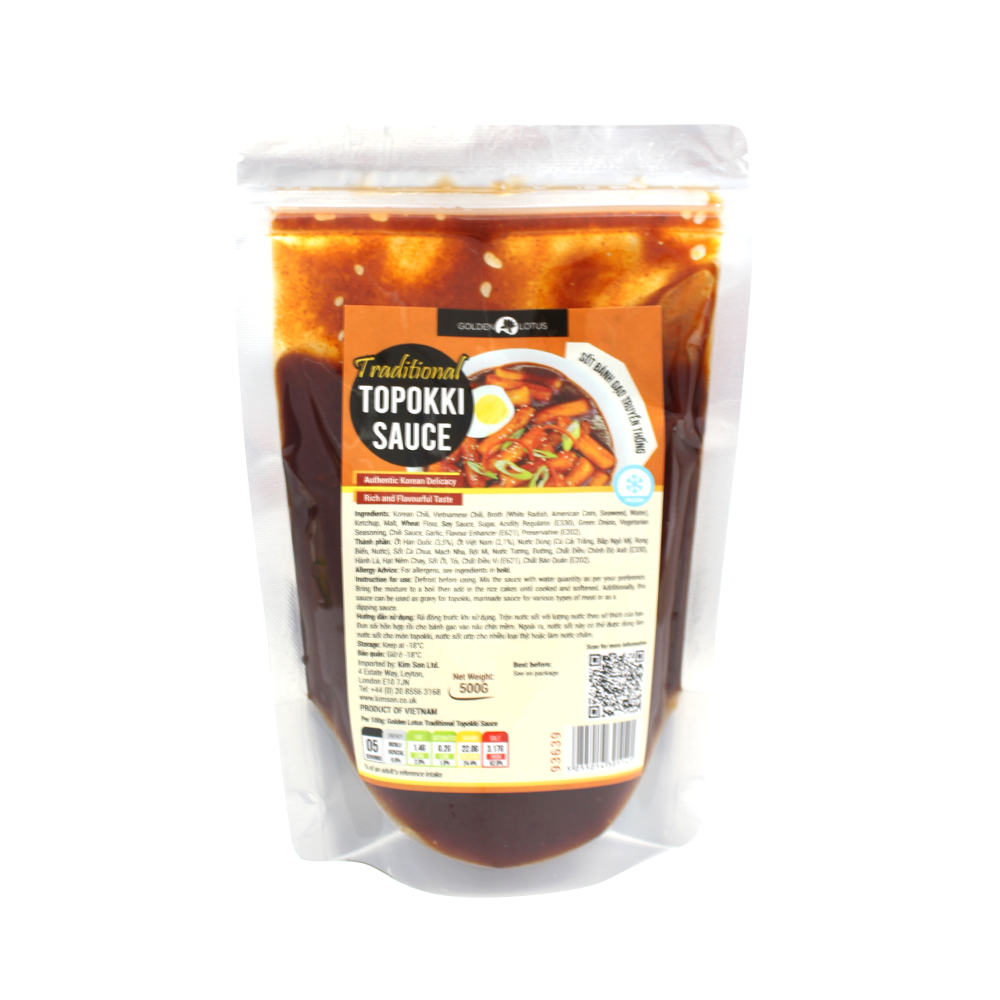 Golden Lotus Traditional Topokki Sauce 500g (Case 20)