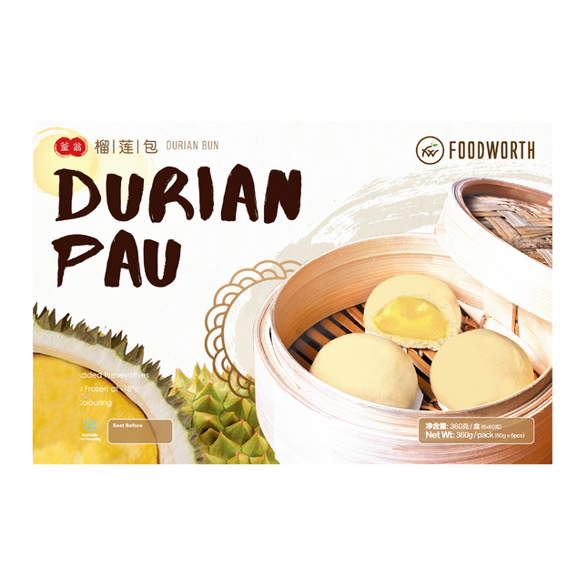 FOODWORTH Durian Bun 360g (Case 24)
