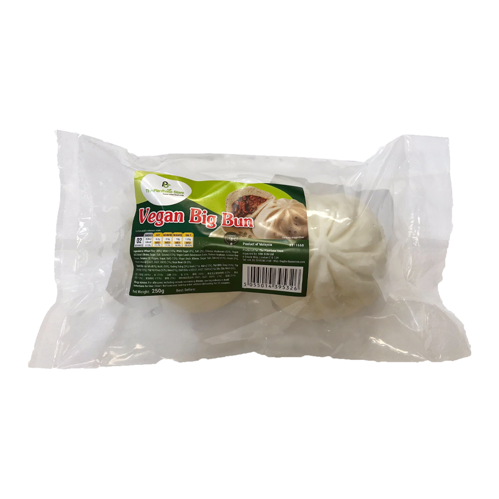 The Plantbase Store Vegan Big Bun 250g (Case 8)