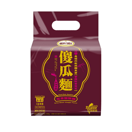 SH Dum-Dum Noodles: Spicy Black Vinegar Flavor 440g (Case 12)