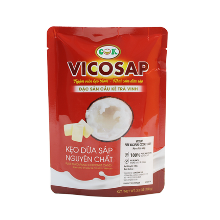 Vicosap Pure Macapuno Coconut Candy 100g (Case 30)