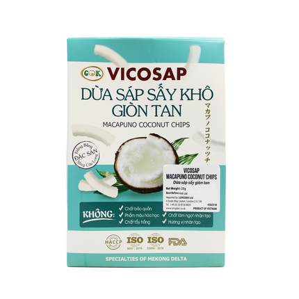 Vicosap Macapuno Coconut Chips 25g (Case 30)