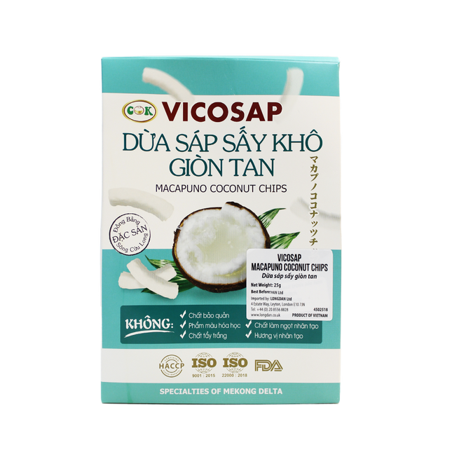 Vicosap Macapuno Coconut Chips 25g (Case 30)