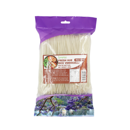 Longdan Hue Fresh Rice Vermicelli 1.8mm 400gr (Case 25)