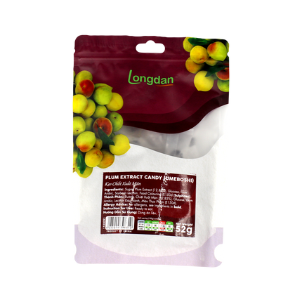 Longdan Plum Extract Candy (umeboshi) 52g (Case 36)