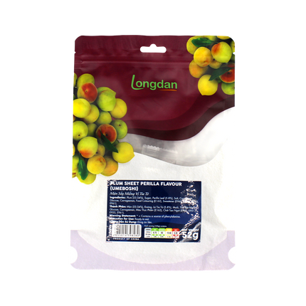 Longdan Plum Sheet Perilla flavour (umeboshi) 52g (Case 24)