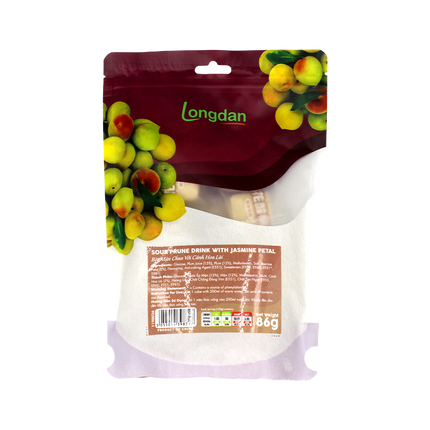Longdan Sour Prune Drink With Jasmine Petal 86g (Case 24)