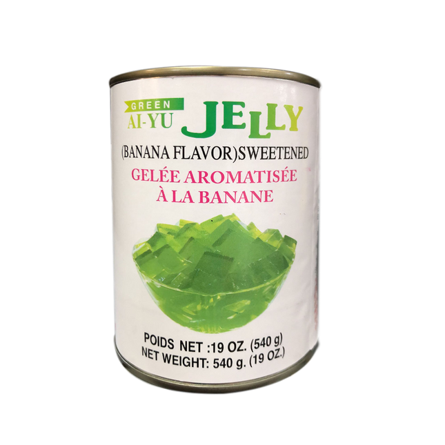 Wu Chung Green Ai-Yu Jelly Sweetened Banana Flavor 540g (Case 24)
