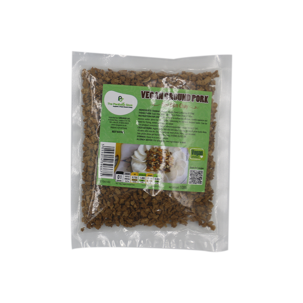 The Plantbase Store Vegan Ground Pork 100g (Case 30)