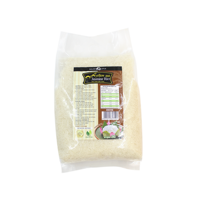 Yellow Ant Jasmine Rice 2kg (Case 5)