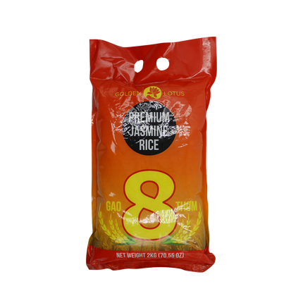 Golden Lotus Premium Jasmine Rice 2kg (Case 5)