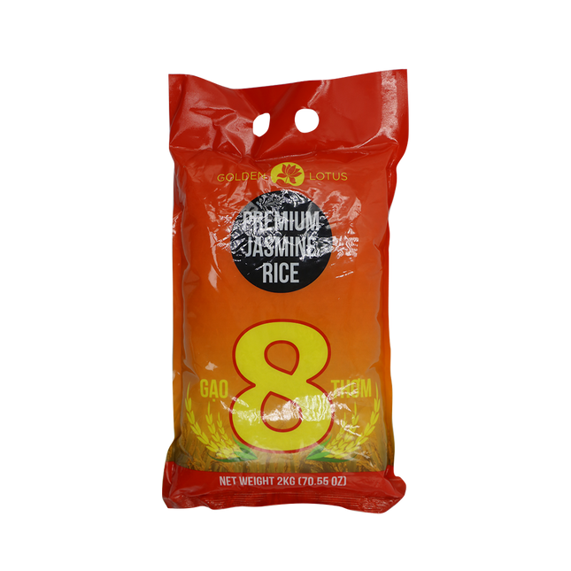 Golden Lotus Premium Jasmine Rice 2kg (Case 5)