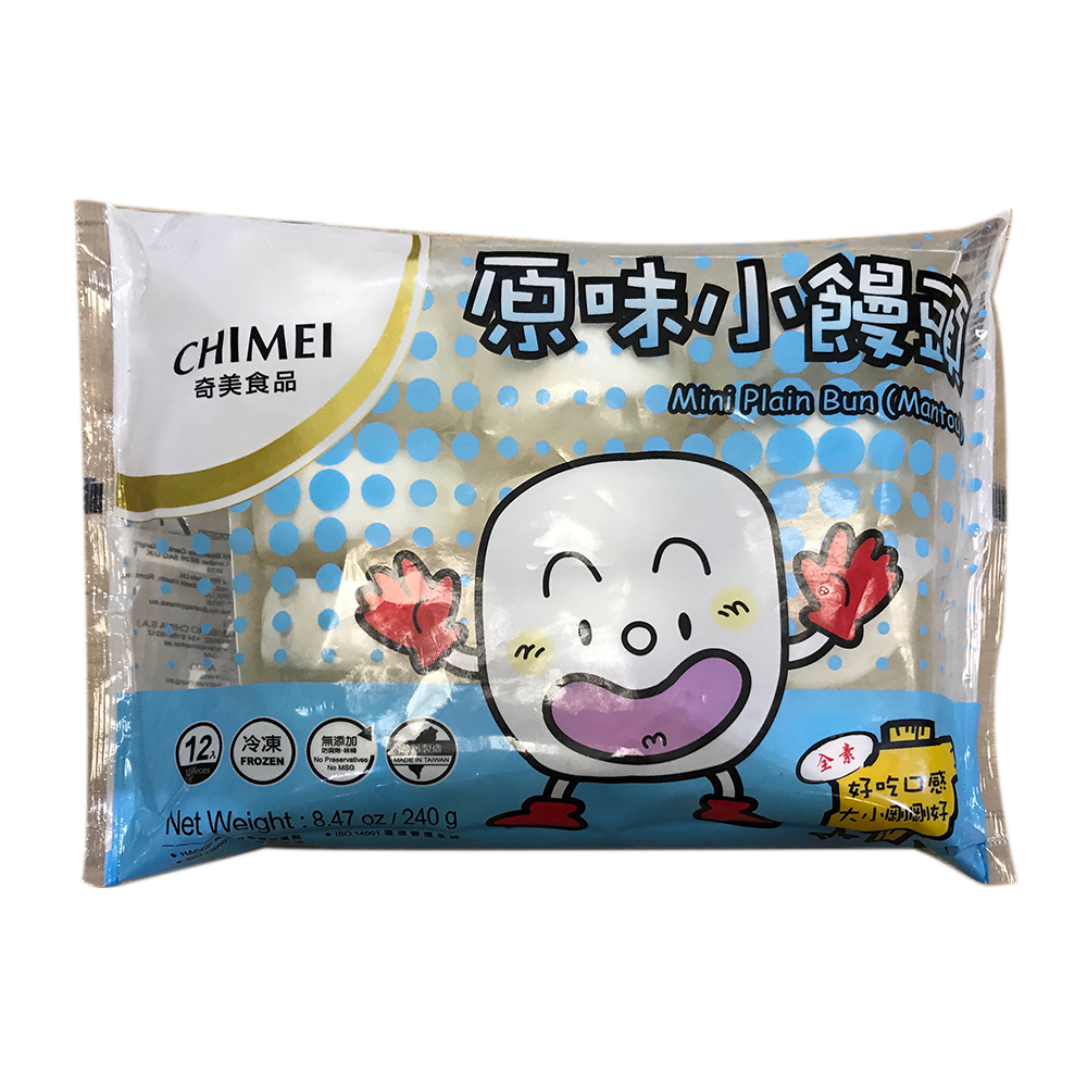 CHIMEI Mini Plain Bun (Mantou) 240g (Case 12)