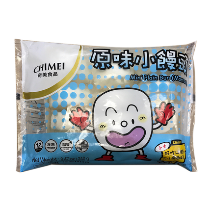 CHIMEI Mini Plain Bun (Mantou) 240g (Case 12)