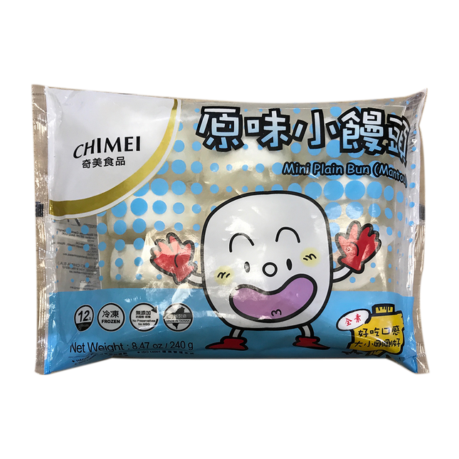CHIMEI Mini Plain Bun (Mantou) 240g (Case 12)