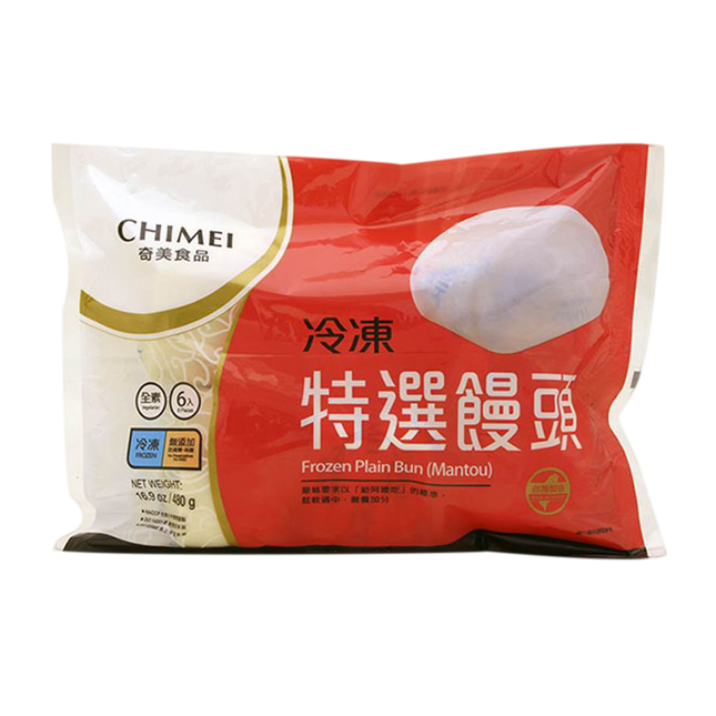 CHIMEI Plain Bun (Mantou) 480g (Case 10)