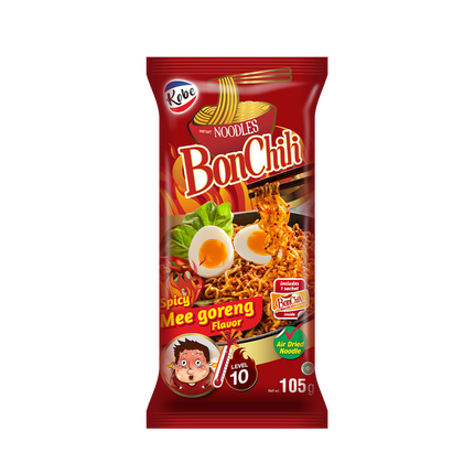 Kobe Mie Instant Noodle Bonchili Lv 10 105g (Case 24)