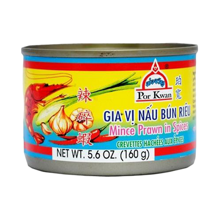 POR KWAN Minced Prawn In Spices (Tin) 160g (Case 48)