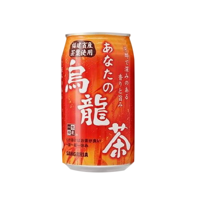 SANGARIA Oolong Tea Sugar Free Can 340g (Case 24)