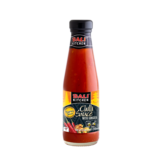 Bali Kitchen Chili Sauce With Ginger 200ml (Case 24)
