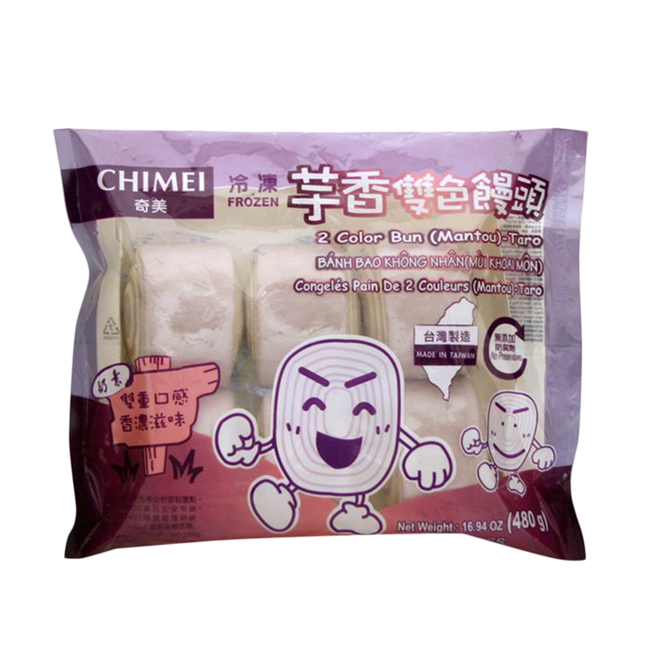 CHIMEI 2-Color Mantou Taro 480g (Case 10)