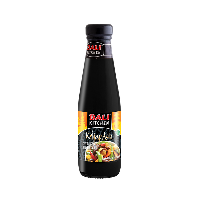 Bali Kitchen Soy Sauce Lightly Salted 200ml (Case 24)