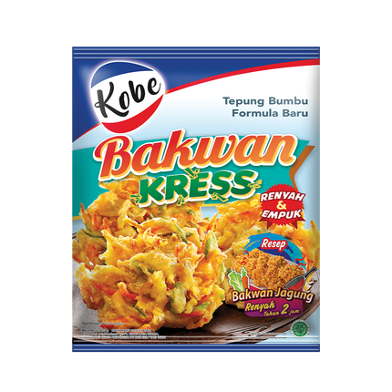 Kobe Bakwan Coating Mix Veggie Fritter Snacks 210g (Case 24)