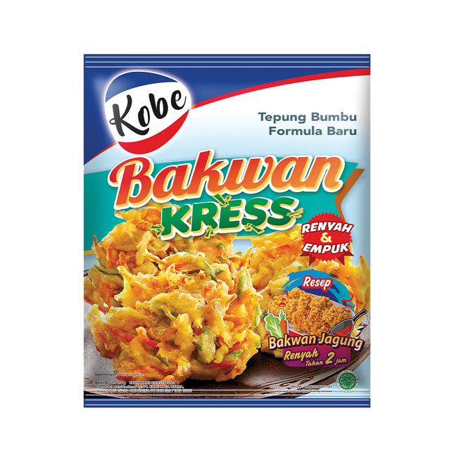 Kobe Bakwan Coating Mix Veggie Fritter Snacks 210g (Case 24)