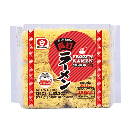 SHIMADAYA Frozen Ramen Regular (5pcs) 1Kg (Case 8)
