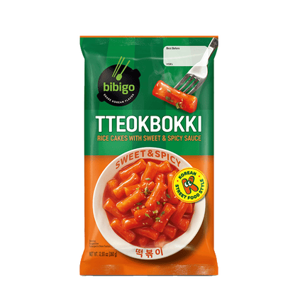 CJ BIBIGO Tokpokki Pouch Sweet & Spicy 360g (Case 12)