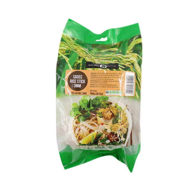 Golden Lotus Rice Stick 3mm 700g (Case 15)