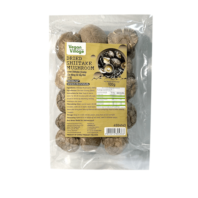 VEGAN VILLAGE Dried Shiitake Mushroom 100g (Case 30)