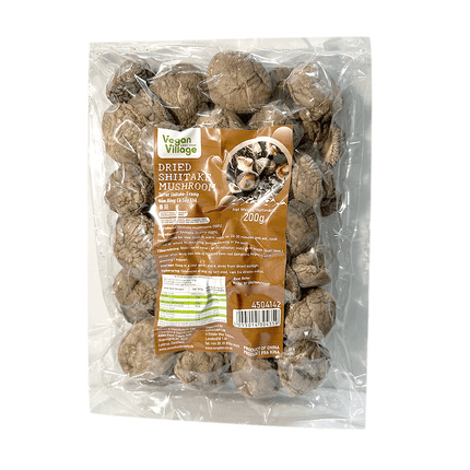 VEGAN VILLAGE Dried Shiitake Mushroom 200g (Case 30)