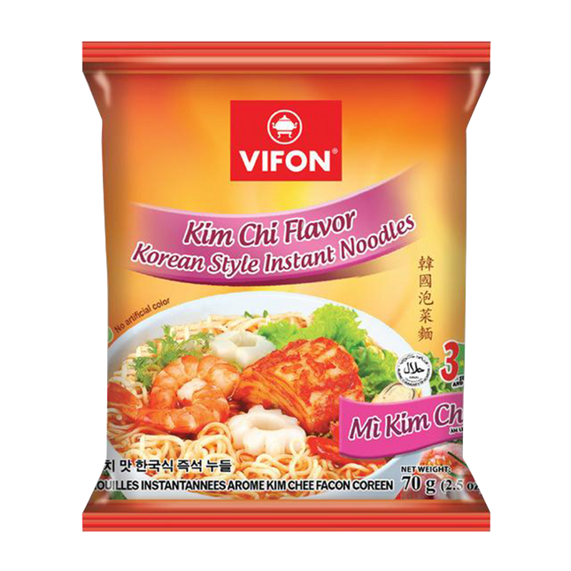 Vifon Instant Noodle Kim Chi Flavor 70G (Case 30)